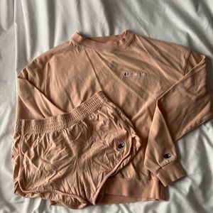 Champion short and crew neck set